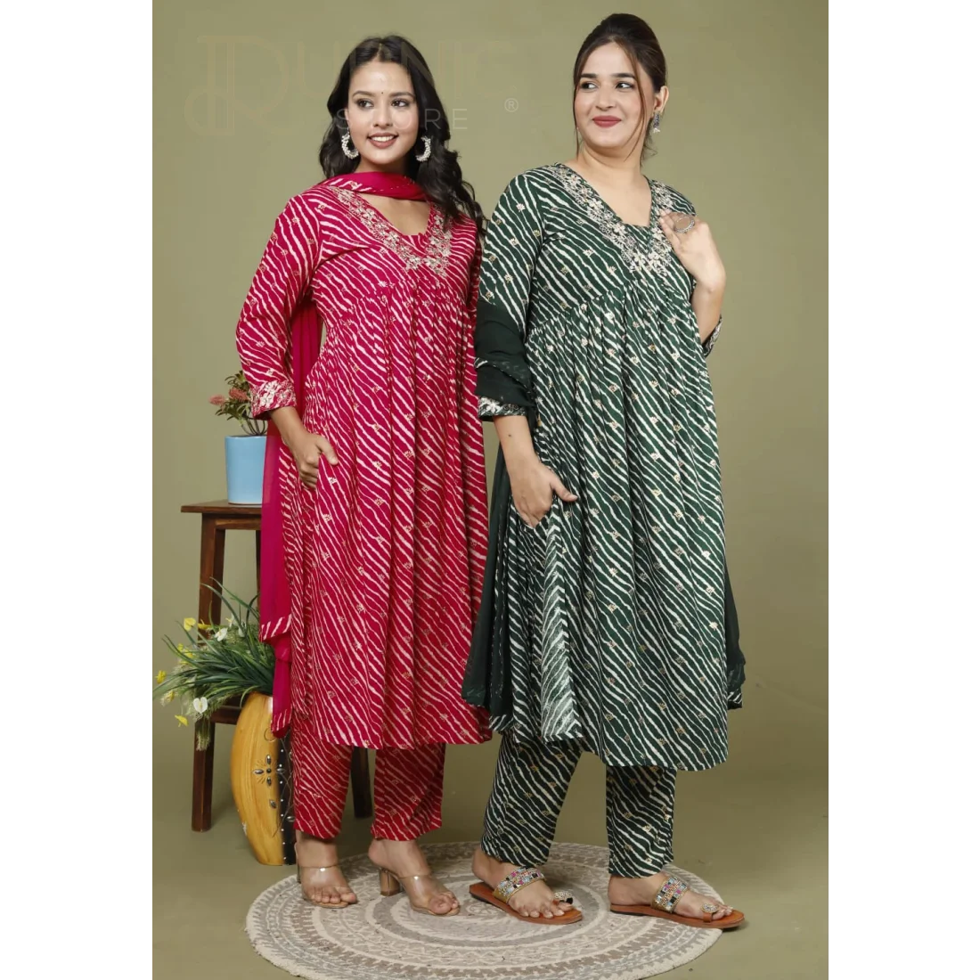 ladyline Womens Cotton Kurta with Pants Set Jaipuri India | Ubuy